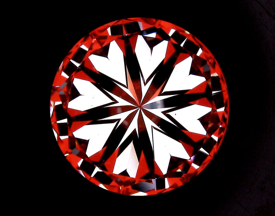 2.51ct Round F VS1 Natural Diamond hearts image