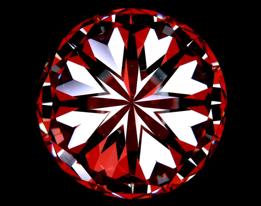 7.02ct Round K VS2 Natural Diamond hearts image