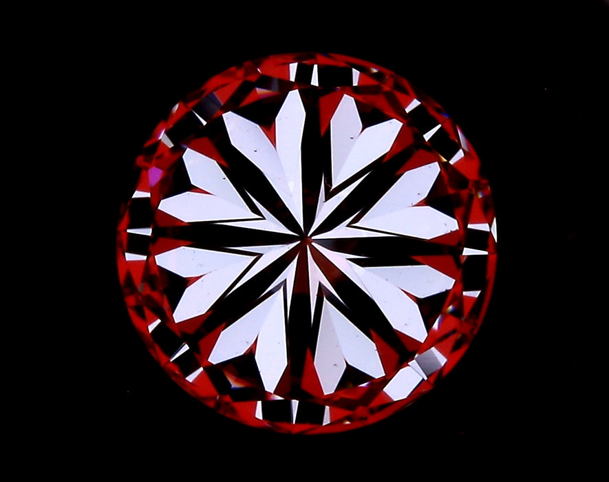 2.40ct Round F VS1 Natural Diamond hearts image
