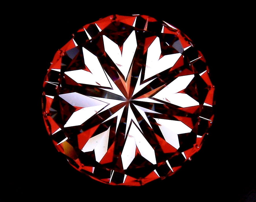 2.51ct Round H VS2 Natural Diamond hearts image