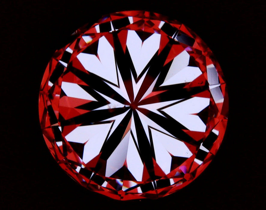 2.00ct Round D SI1 Natural Diamond hearts image