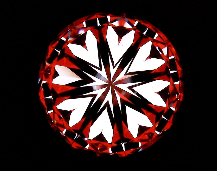 2.33ct Round F VS1 Natural Diamond hearts image