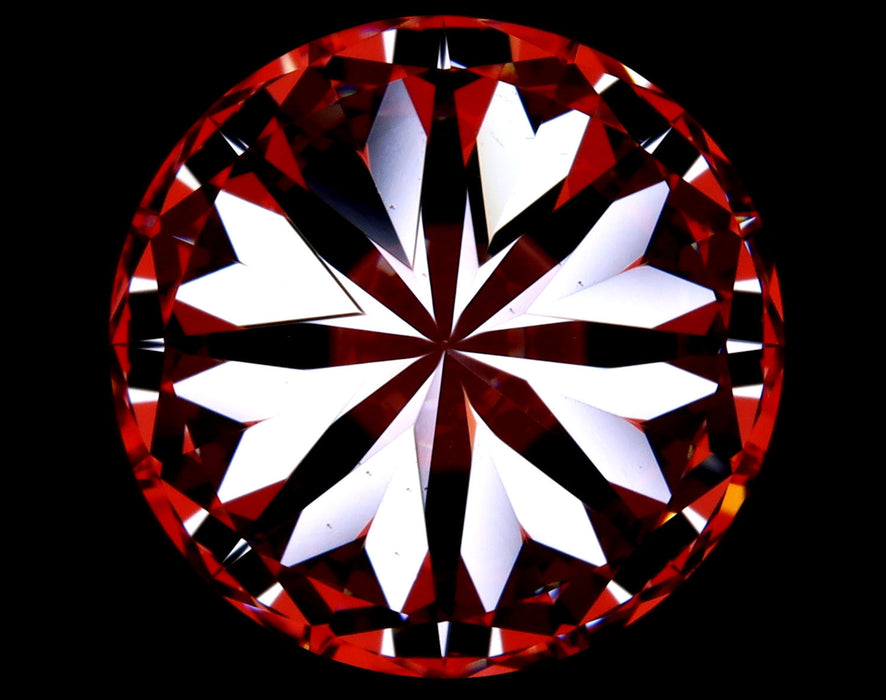 4.50ct Round E VS2 Natural Diamond hearts image