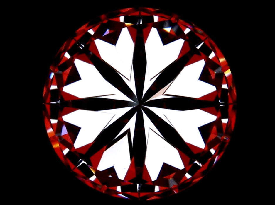 1.03ct Round E VS1 Natural Diamond hearts image
