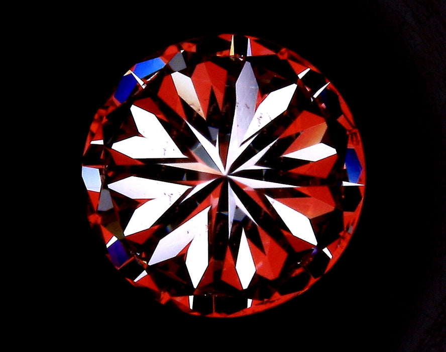 2.02ct Round F VS2 Natural Diamond hearts image