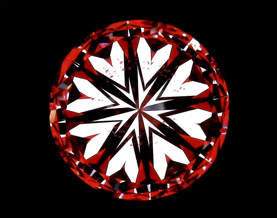 2.12ct Round H SI1 Natural Diamond hearts image