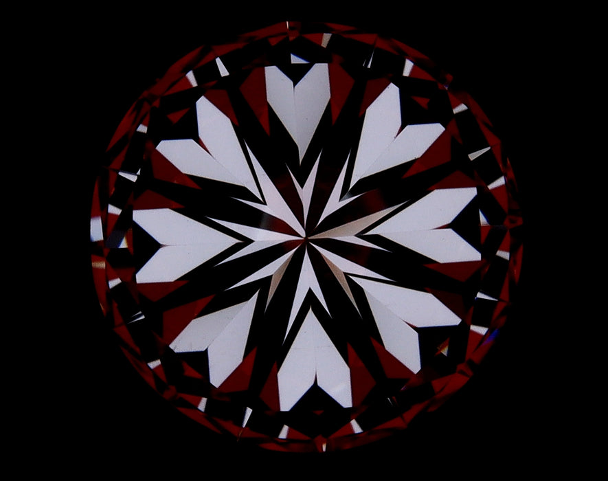 3.73ct Round D VVS1 Natural Diamond hearts image