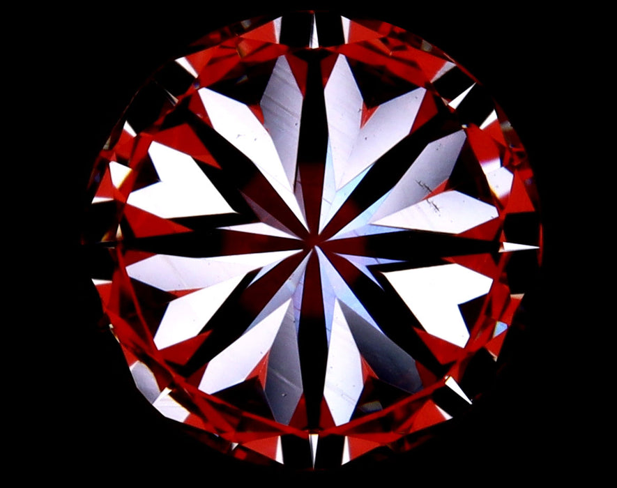 2.01ct Round K VS2 Natural Diamond hearts image