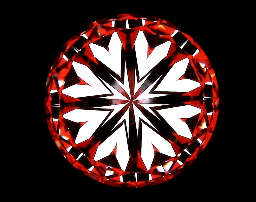 2.14ct Round I VS1 Natural Diamond hearts image