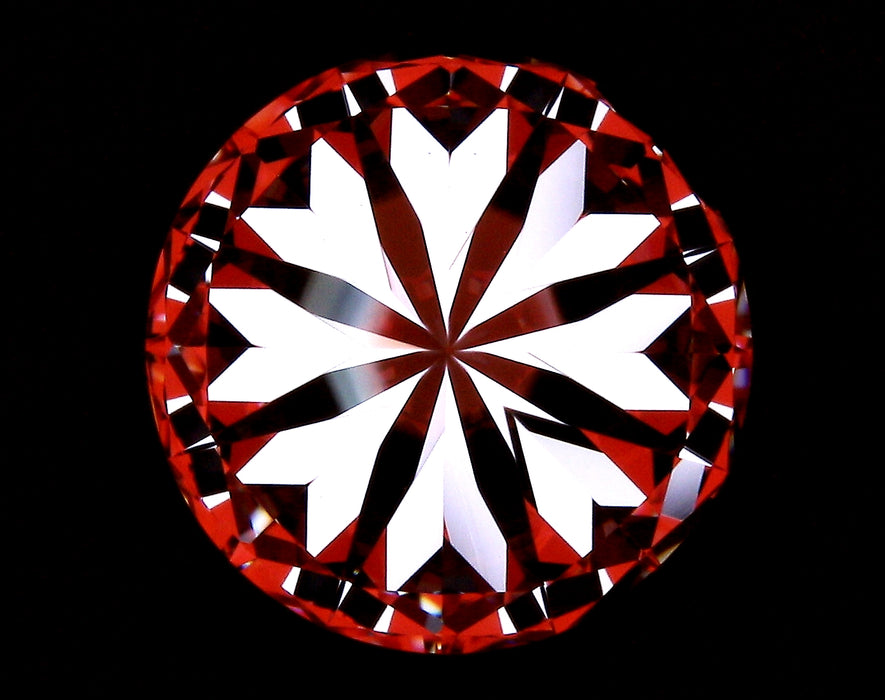 3.80ct Round H VS1 Natural Diamond hearts image