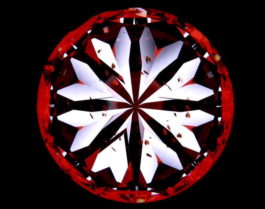 4.01ct Round J SI1 Natural Diamond hearts image