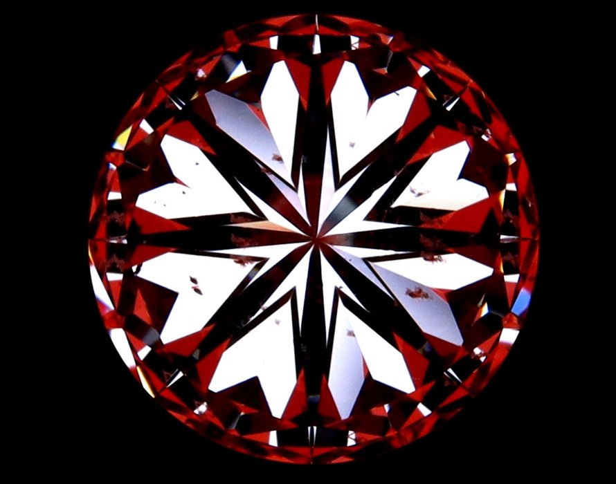 2.13ct Round E SI1 Natural Diamond hearts image