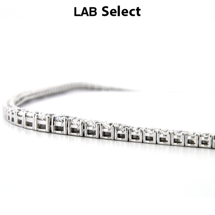 18 Inch Lab Grown Diamond Graduated Tennis Necklace