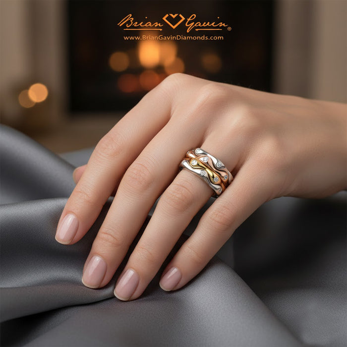 Platinum, 18K White Gold, 18K Rose Gold, 18K Yellow Gold