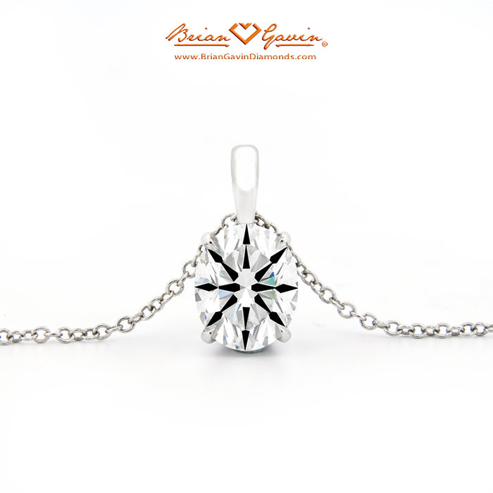 4 Prong Oval Pendant