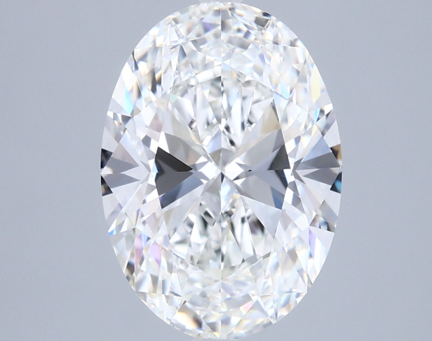3.02000 F VVS2 BG Select Lab Grown Oval Diamond