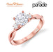 14K Rose Gold, 18K White Rose