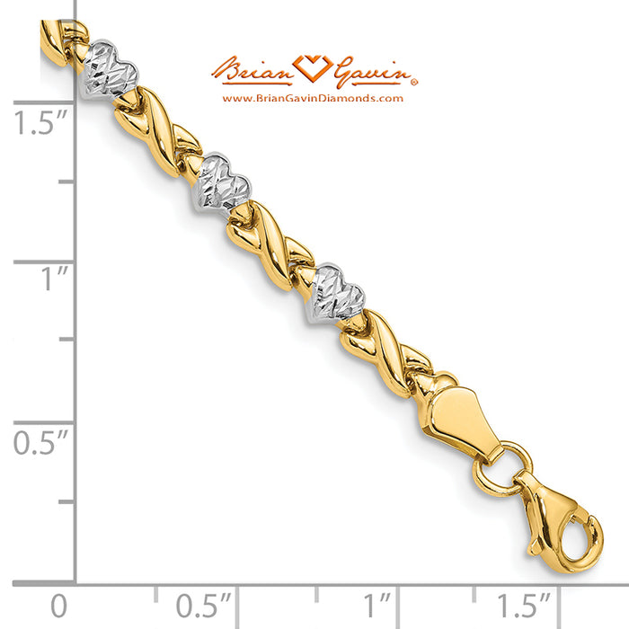 Heart and X Bracelet