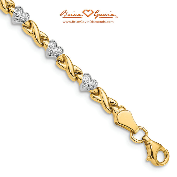 Heart and X Bracelet