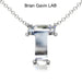 14K White Gold, T