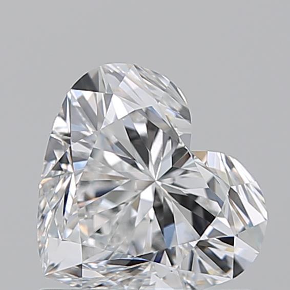 1.010 E VVS2 Virtual Selection Heart Diamond