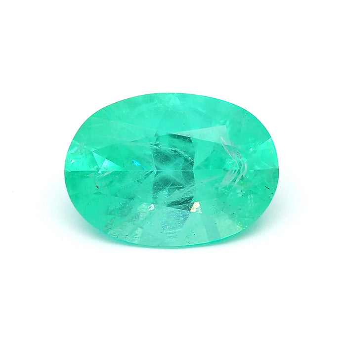 7.31 VI2 Oval Bluish green Emerald