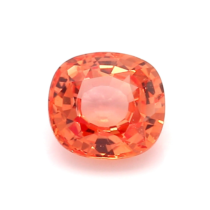 1.69 EC1 Cushion Pinkish Orange Fancy sapphire