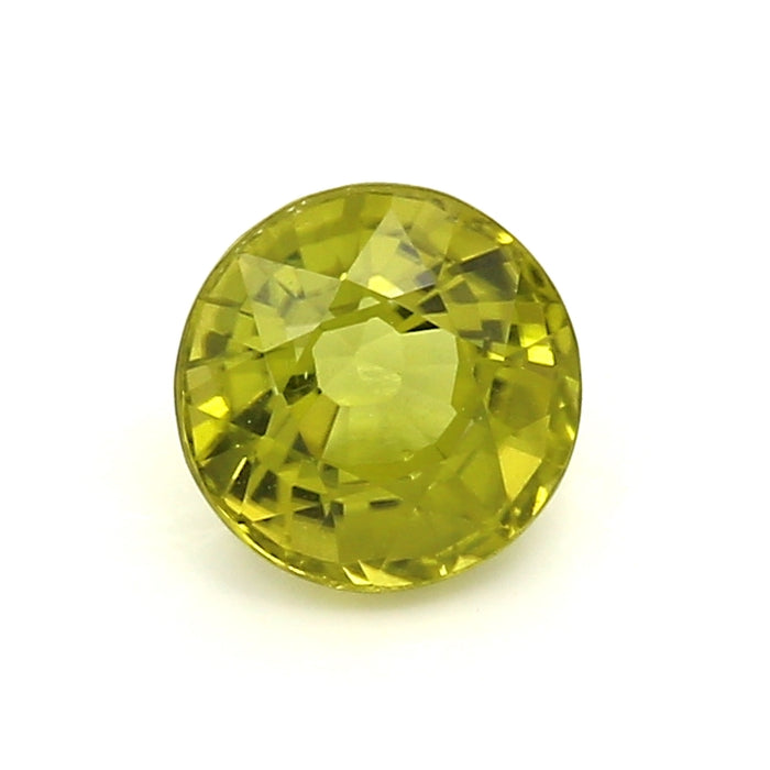 1.63 EC1 Round Yellowish Green Peridot