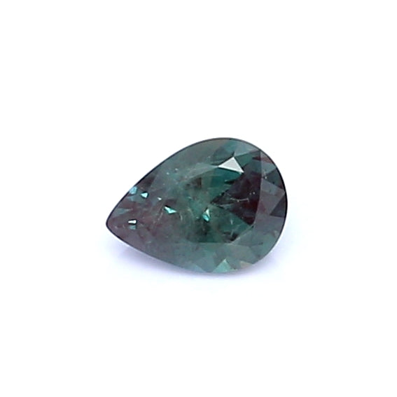 0.24 VI2 Pear-shaped Bluish green / Purple Alexandrite