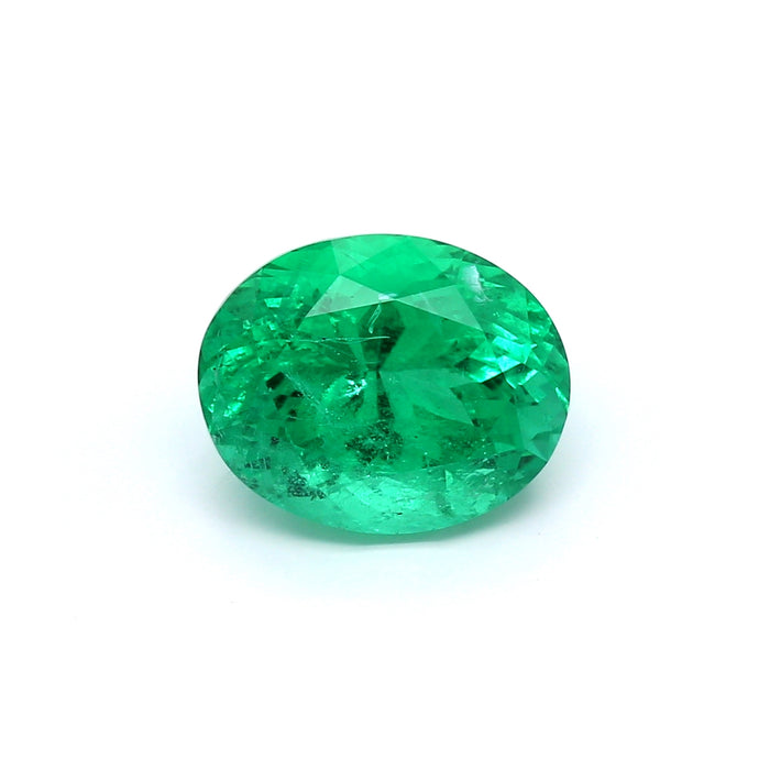 3.99 VI2 Oval Green Emerald
