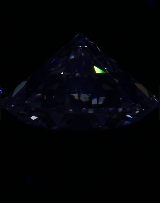 3.02ct Round J VS1 Natural Diamond fluorescence image