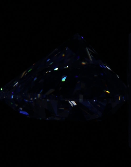 3.01ct Heart D VVS1 Natural Diamond fluorescence image