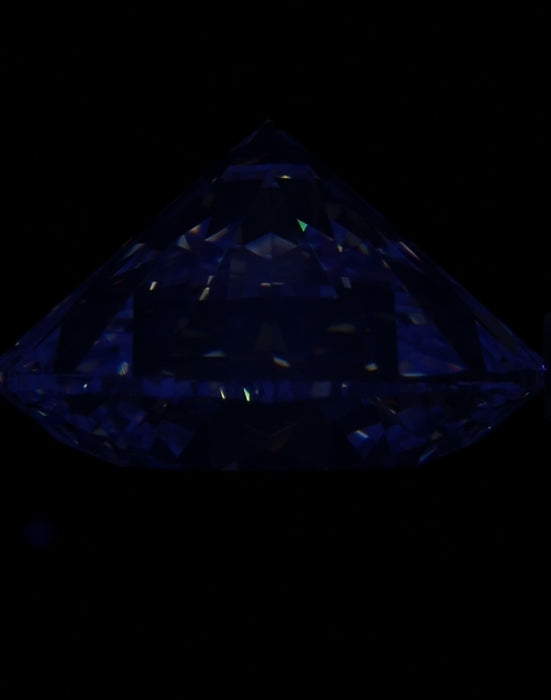 4.20ct Round H VVS2 Natural Diamond fluorescence image