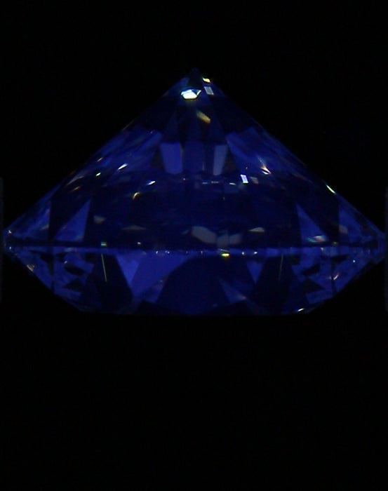 1.01ct Round H VS2 Natural Diamond fluorescence image