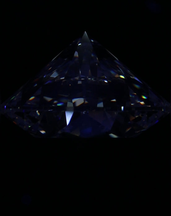 3.04ct Round F VS2 Natural Diamond fluorescence image