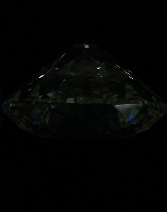 2.90ct Round F VVS1 Natural Diamond fluorescence image