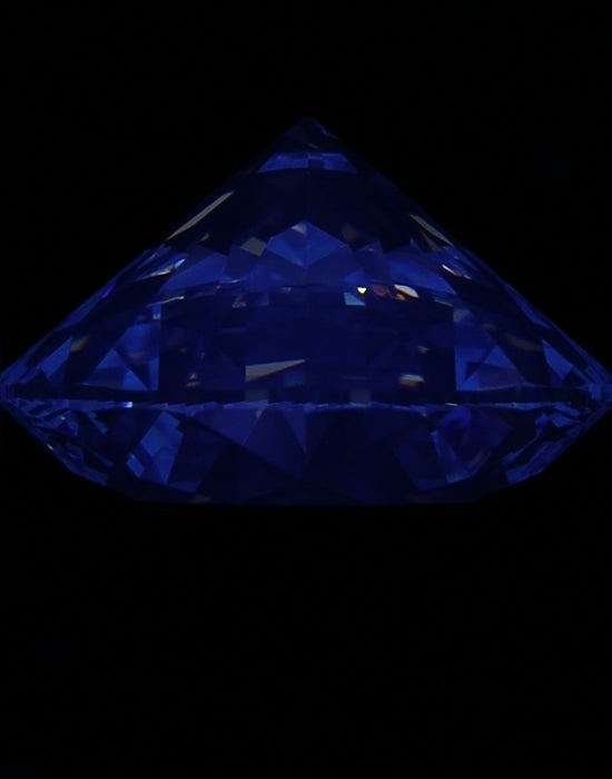 3.03ct Round J VVS2 Natural Diamond fluorescence image
