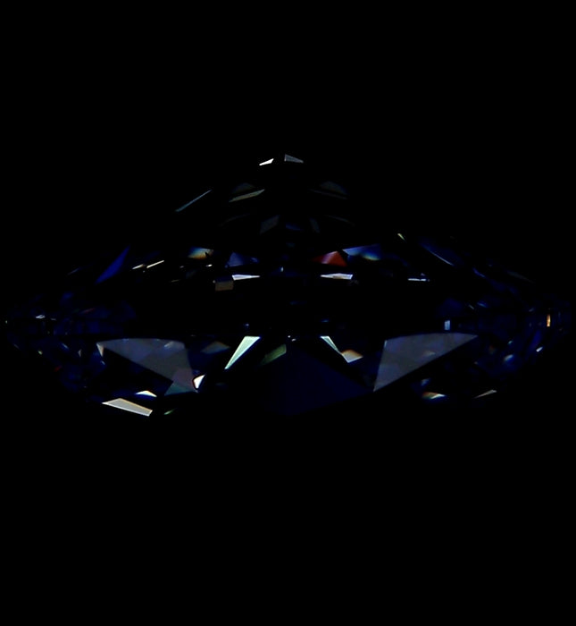 4.03ct Oval E SI1 Natural Diamond fluorescence image
