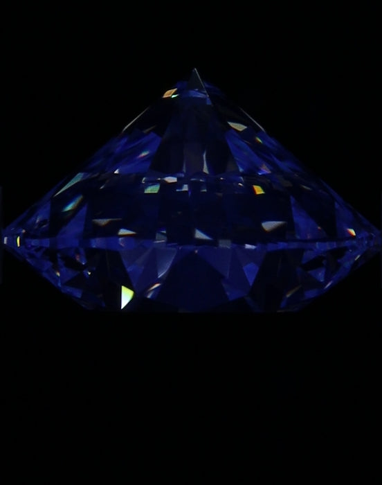 2.00ct Round D SI1 Natural Diamond fluorescence image