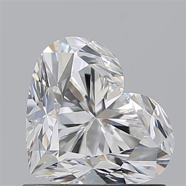 1.010 F VVS2 Virtual Selection Heart Diamond