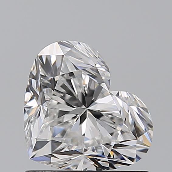1.010 E VVS2 Virtual Selection Heart Diamond