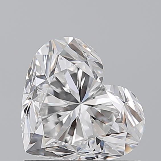 1.010 E VVS2 Virtual Selection Heart Diamond