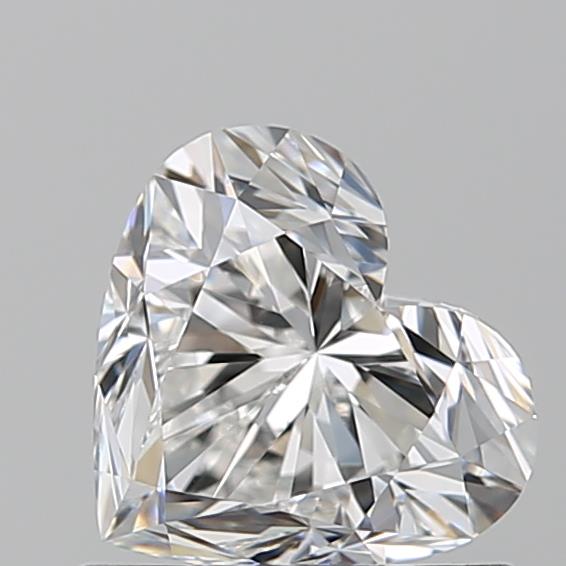 1.010 F VVS2 Virtual Selection Heart Diamond