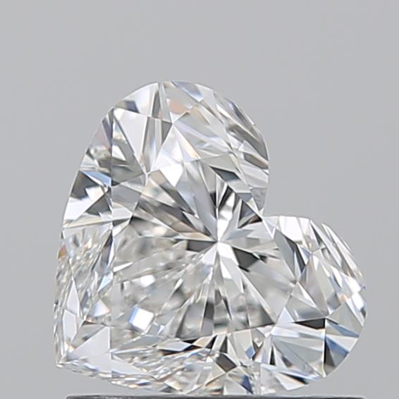1.010 F VVS2 Virtual Selection Heart Diamond