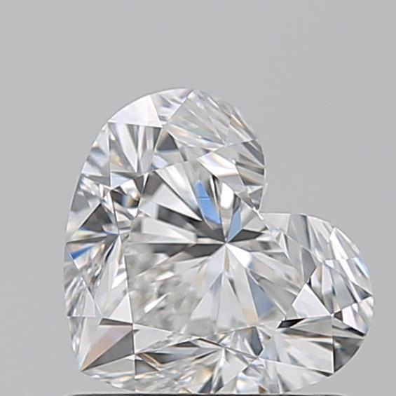 1.010 F VVS2 Virtual Selection Heart Diamond