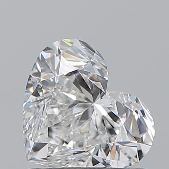 1.010 F VVS2 Virtual Selection Heart Diamond