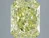 2.03ct Radiant FY VVS2 Natural Diamond