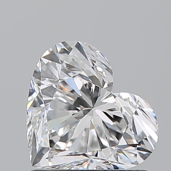 1.010 E VVS2 Virtual Selection Heart Diamond
