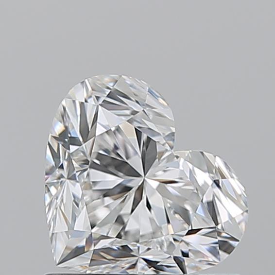 1.010 F VVS2 Virtual Selection Heart Diamond