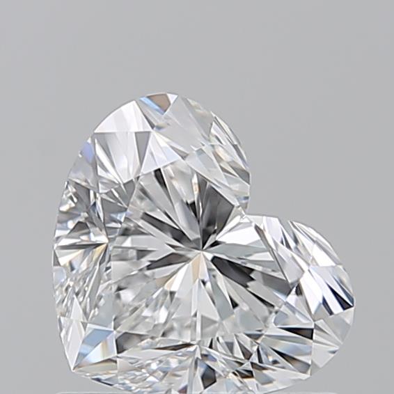 1.010 E VVS2 Virtual Selection Heart Diamond